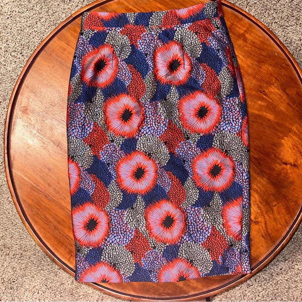 Isla Maude Monello Jacquard Pencil Skirt Women Size S Small Anthropologie - Picture 2 of 9